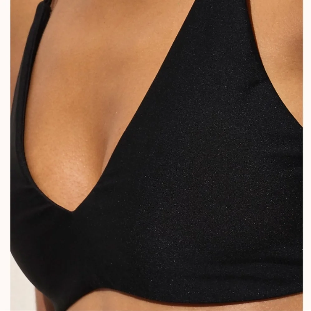 J.Crew Lana Bikini Top in Classic Sculpt - black